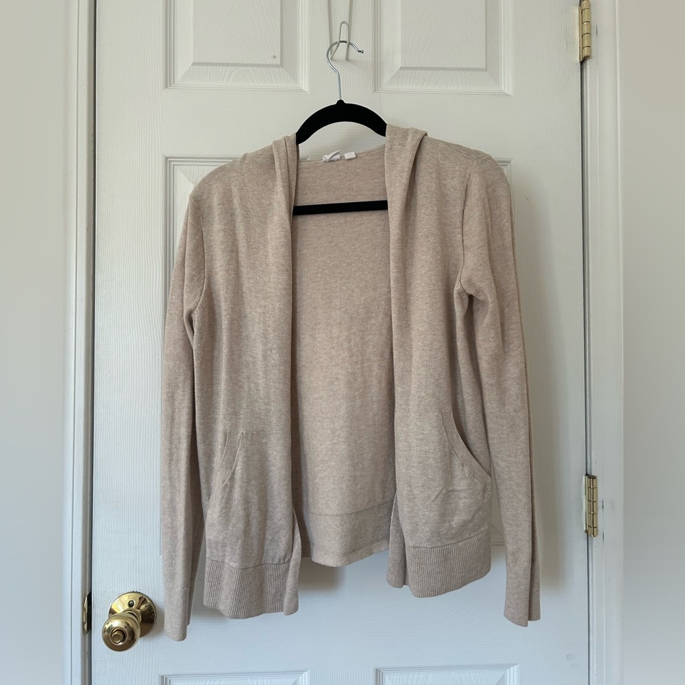 Gap Hooded Sweater - Beige (Size Small)